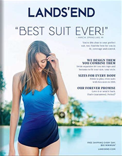 lands end catalog bathing suits